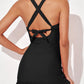 🩱2025 New Type 49% OFF👙Deep V Cross-Back Ruched One-Piece Swimsuit