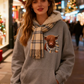 💥CHRISTMAS SALE 50% OFF!!🔥🎁Cute Highland Cow Cozy Fleece-Lined Hooded Sweatshirt🦬3