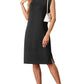 🔥Mother's Day Hot Sale 50% OFF🌺Women Round Neck Loose Split Wrinkle-Free Midi Dress with Pockets(Buy 2 Free Shipping)