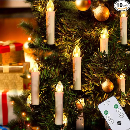 💖LAST DAY SALE 49% OFF🕯✨️Wireless Flameless Candles with Remote Control Timer and Clips