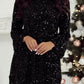 🎅CHRISTMAS SALE 50% OFF!!⏳50K+ SOLD! 🎁✨Long Sleeve Loose Sequined Tie-back Dress