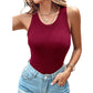 💖LAST DAY SPECIAL PRICE: ￡11.99!!💖Ribbed Stretchy Tank Top with Shelf Bra