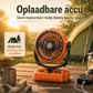 🌬️ 6-inch kampeerventilator met 100 snelheidsstanden – oscillerend, met ledverlichting, digitaal display en grote accu voor buiten en thuis