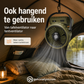 🌬️ 6-inch kampeerventilator met 100 snelheidsstanden – oscillerend, met ledverlichting, digitaal display en grote accu voor buiten en thuis