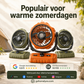 🌬️ 6-inch kampeerventilator met 100 snelheidsstanden – oscillerend, met ledverlichting, digitaal display en grote accu voor buiten en thuis