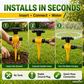 ⏳LAST DAY SALE ONLY ￡6.99!!🏡✨360° Rotation Auto Irrigation System Garden Lawn Sprinkler Patio
