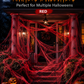 ⏰Limited Offer 50% OFF!🔥Halloween Scary Party Decoration Spiders & Stretchy Cobweb