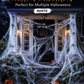 ⏰Limited Offer 50% OFF!🔥Halloween Scary Party Decoration Spiders & Stretchy Cobweb