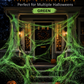 ⏰Limited Offer 50% OFF!🔥Halloween Scary Party Decoration Spiders & Stretchy Cobweb