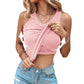 💖LAST DAY SPECIAL PRICE: ￡11.99!!💖Ribbed Stretchy Tank Top with Shelf Bra