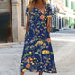 💕LAST DAY SALE 50% OFF💕Women’s Cotton Linen Floral Long Dress