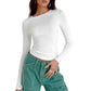 🏆Limited Sale 49% OFF🔥Women’s Basic Slim Open Navel T-shirt