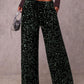 🛍️🍂LAST DAY SALE 70% OFF👍✨Women's Glitter Fashion Adjustable Drawstring Slimming Elastic Waist Straight-Leg Pants