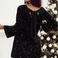 🎅CHRISTMAS SALE 50% OFF!!⏳50K+ SOLD! 🎁✨Long Sleeve Loose Sequined Tie-back Dress
