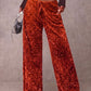 🛍️🍂LAST DAY SALE 70% OFF👍✨Women's Glitter Fashion Adjustable Drawstring Slimming Elastic Waist Straight-Leg Pants