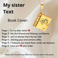 🎅Early Xmas Sale 50% OFF💓My Book Necklace for Daughter,Son or Lover, Birthday Day Gift Graduation Jewelry of Love