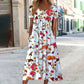 💕LAST DAY SALE 50% OFF💕Women’s Cotton Linen Floral Long Dress