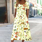 💕LAST DAY SALE 50% OFF💕Women’s Cotton Linen Floral Long Dress