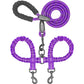 🐾LAST DAY SALE 49% OFF🐶Heavy Duty Dog Leash with Shock Absorbing Bungee for Walking 2 Dogs (25-150 lbs)