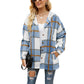 ⏰HOT SALE-WOMEN'S PLAID BUTTON DOWN FLEECE LINED HOODED JACKETS WARM COAT