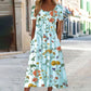 💕LAST DAY SALE 50% OFF💕Women’s Cotton Linen Floral Long Dress