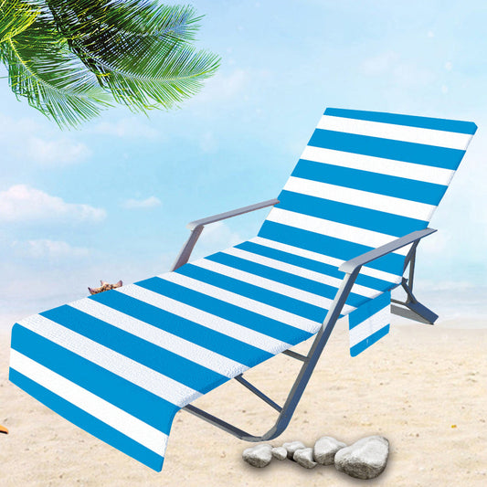 🏖️Summer Hot Sell 50% OFF🌞Sun Lounger Towel in Bag with Pockets Storage🌊
