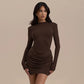 💃Last Day Sales -50% OFF🎉Women's Sexy Ruched Long Sleeve Bodycon Dress