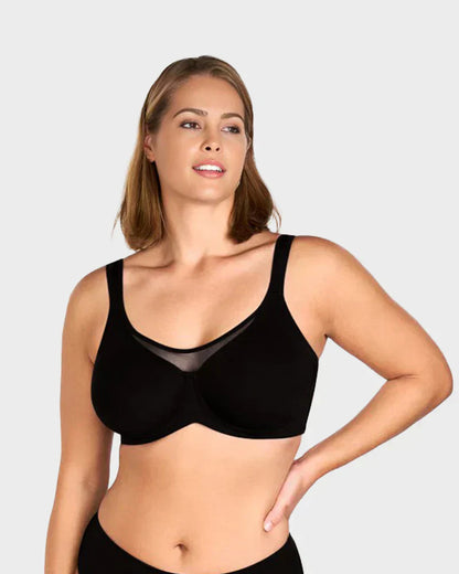 💃 Last Day Special Price £7.99💐Women's Elegant Sheer Full Coverage Plus Size Bra