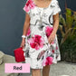💖SUMMER HOT SALE 49% OFF🎁Multi-plant Floral Print Cascade Dress