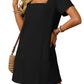 🔥Limited time sale 49% OFF🔥Women's Casual Square Neck Pocket Short Sleeve Dress with Pockets(BUY MORE SAVE MORE)
