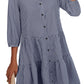 🍂Autumn Sales 49% OFF🔥Women's Button Down 3/4 Sleeve Shirt Dress