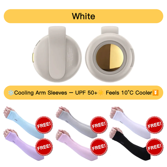 😎Summer Hot Sale: ONLY ￡11.99!!💞50K+ SOLD!💨AuraBreeze™ 2-in-1 Wearable Fan – Instantly Cools You by Up to 10°C | 24H Quiet Hands-Free Airflow🌀🌿