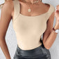 🏆🌟Last Day Special Price ￡8.99!!🎀Women's U Neck Shapewear Built-in Bra Tank High Strechy Sleeveless Slim Fit Tops Camisole