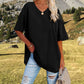 🌷LAST DAY SALE ONLY ￡10.99!!☀️Women's Summer Half Sleeve Casual Loose Fit Cotton Tunic T-shirt