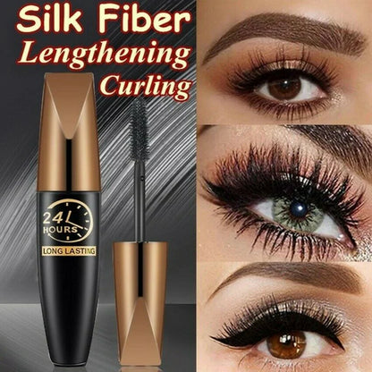 🎉LAST DAY BUY 1 GET 1 FREE!🎉4D Waterproof Silk Fibre Thick Lengthening Mascara