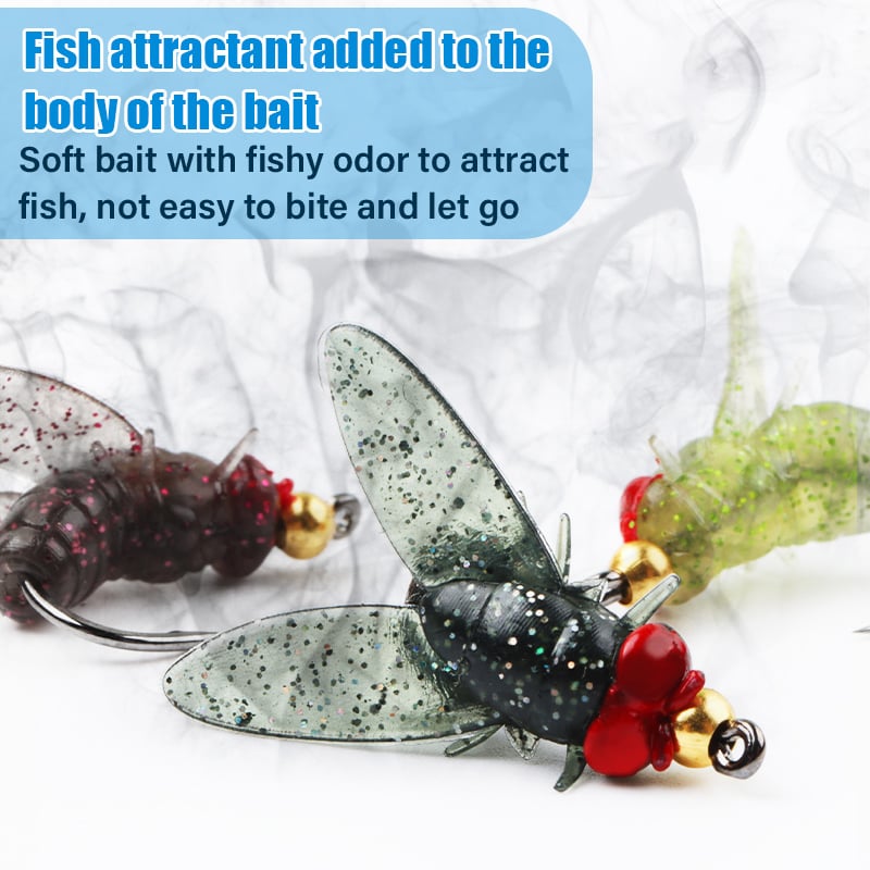🔥Last Day Promotion 49% OFF🔥 - Simulated Flies Fishing Attractor Bait Hook-11