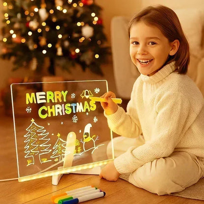 ⏳LAST DAY SALE ONLY￡7.99!🔥✨ LED Note Board 🎨Includes 7 colour pens, bright display & reusable – Perfect for messages, reminders & creative fun 🖍️