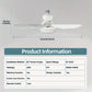 ⏳LAST DAY SALE 49% OFF🔥SmartBreez™ 40W LED Ceiling Fan Light – 20.5” Ultra-Quiet with Remote 🎯 | E27 + FREE B22 Adapter 🔌 | For Bedroom 😴, Kitchen 👩‍🍳 & Garage 🛠️ – UK Ready! 🇬🇧