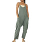 🔥Hot Sale- 49% OFF🔥Solid V-Neck Sling Pocket Jumpsuit