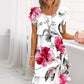 💖SUMMER HOT SALE 49% OFF🎁Multi-plant Floral Print Cascade Dress