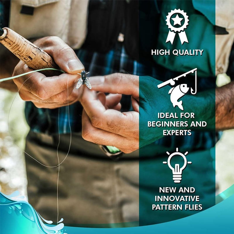 🔥Last Day Promotion 49% OFF🔥 - Simulated Flies Fishing Attractor Bait Hook-4