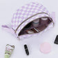 🎁Last Day 49% Off-Black and White Checkered Nylon Bum Bag Plus Size Friendly Fanny Pack
