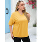 🌷LAST DAY SALE ONLY ￡10.99!!☀️Women's Summer Half Sleeve Casual Loose Fit Cotton Tunic T-shirt