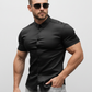 Men's Stretch Slim Muscle Fit Short Sleeve Dress Shirts Casual Button-Down Style Perfect Menswear for Dad,back to school,back to school shopping sohochic style