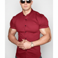 Men's Stretch Slim Muscle Fit Short Sleeve Dress Shirts Casual Button-Down Style Perfect Menswear for Dad,back to school,back to school shopping sohochic style