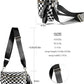 🎁Last Day 49% Off-Black and White Checkered Nylon Bum Bag Plus Size Friendly Fanny Pack