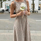 🌈2026 Summer Hot Sale 50% OFF!✨Women’s Off Shoulder Bubble Sleeve Slit Summer Dress – Elegant Holiday & Party Midi Dress