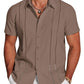 🔥Father's Day Deal: 49% OFF -Men's Cuba Guayabera Exquisite Hollow Embroidered Button Front Shirt