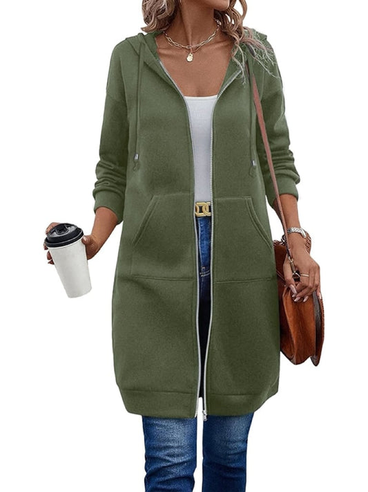 💝￡10 OFF - this week only!⏰Women Casual Zip up Fleece Hoodies 2