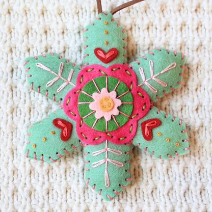 ⏰Christmas Limited Sale 70% OFF!!🎄50K+ SOLD! 🎁✨Christmas Snowflake Felt Ornament/Ornament Kit